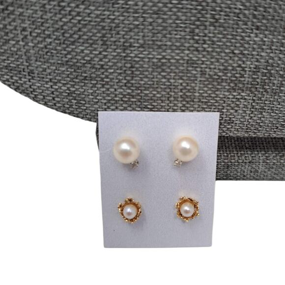 Vintage Jewelry Mixed Lot Sarah Coventry and Unmarked Gold and Silver Tone Pearl - Picture 6 of 11